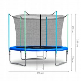 Trambulina MalPlay 305 cm cu scara pentru copii