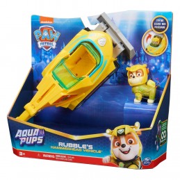 Vehicul Patrula Catelusilor Aqua Pups cu figurina Rubble