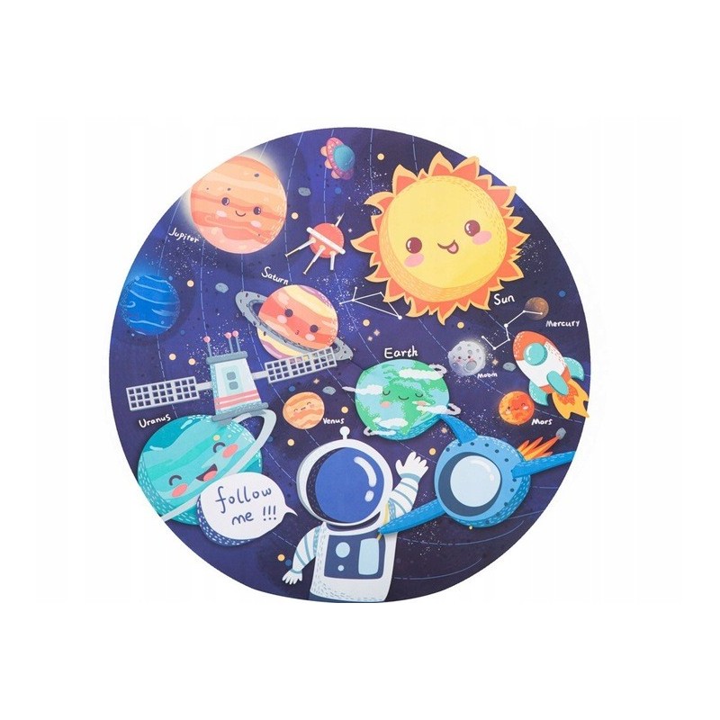 Puzzle educativ „Sa exploram sistemul solar”, 150 piese